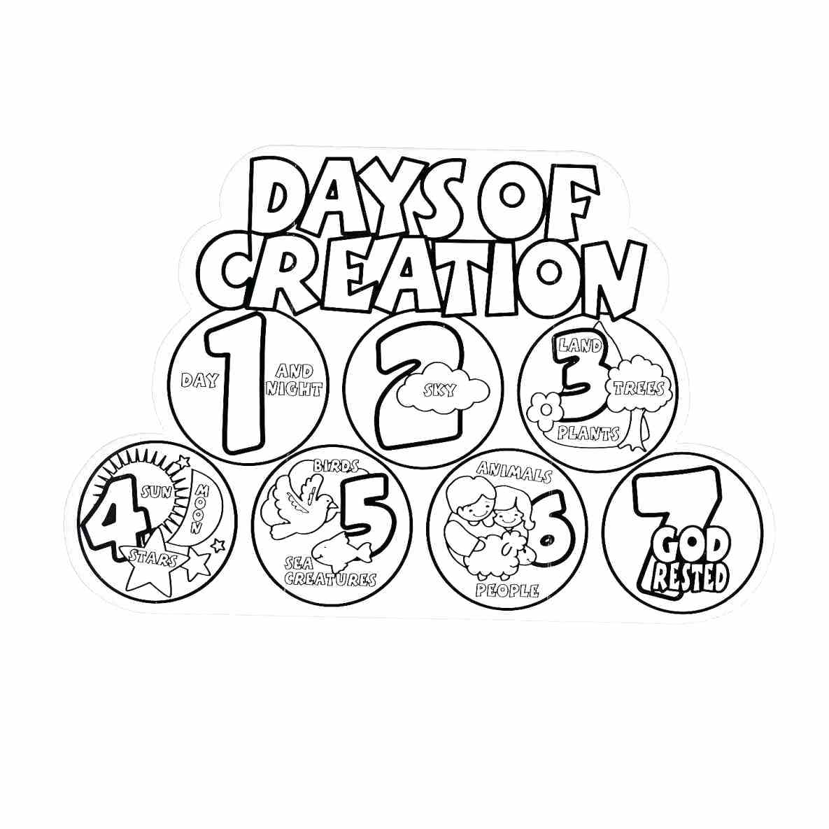 1185x1185 Free Printable Creation Coloring Pages