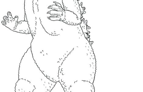 469x304 Godzilla Coloring Pages Coloring Pages Baby Godzilla Coloring