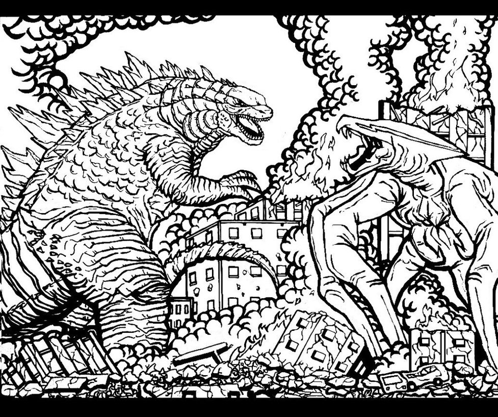Godzilla 2014 Coloring Pages at GetDrawings | Free download