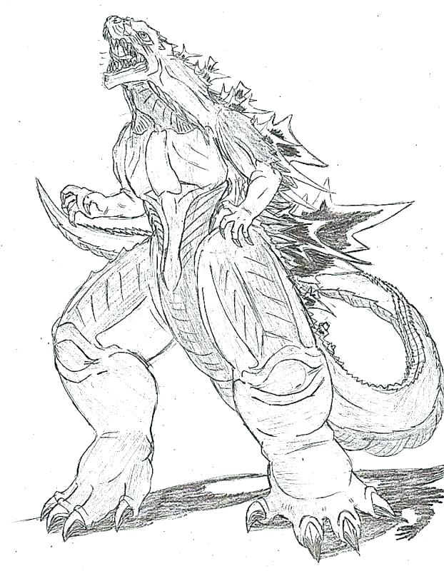 622x800 Godzilla Coloring Pages Coloring Page Coloring Book Also Space