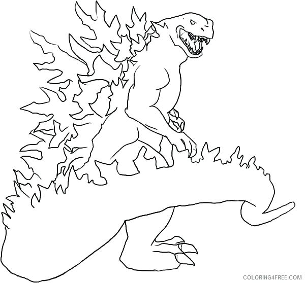600x558 Godzilla Coloring Kids Printable Coloring Pages Free Online