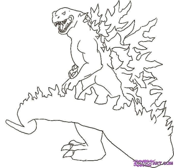 684x660 Godzilla Coloring Page Godzilla Coloring Pages