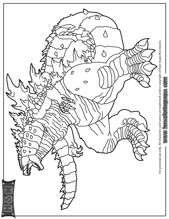 Godzilla Coloring Pages 2014 at GetDrawings | Free download