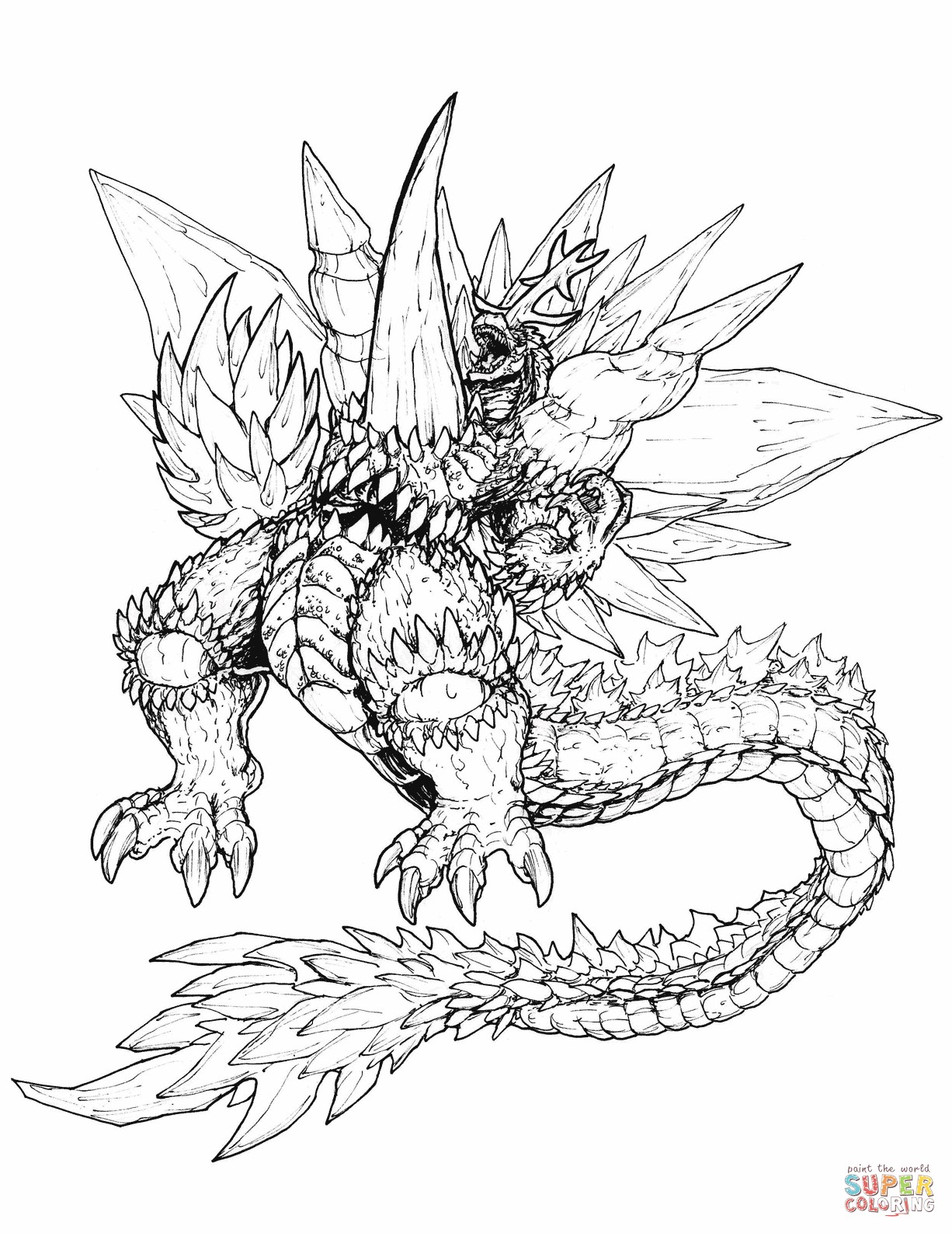 1226x1587 Best Of Godzilla Coloring Pages Games