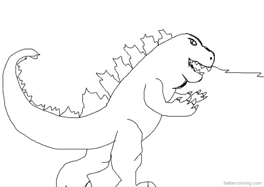 Godzilla Coloring Pages To Print at GetDrawings | Free download