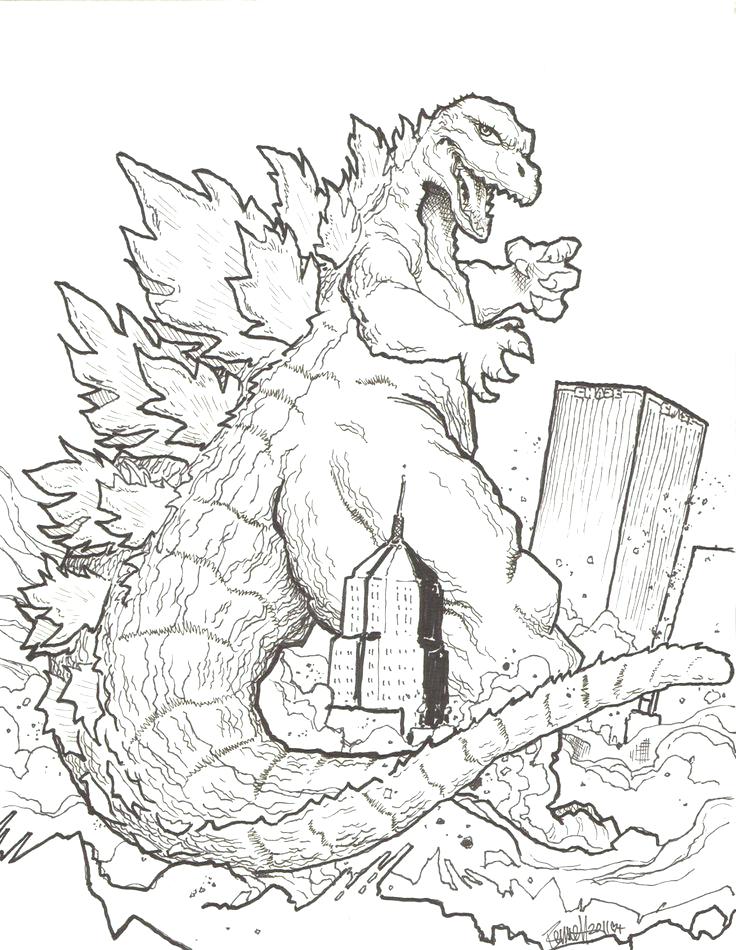 736x950 Godzilla Coloring Sheets Coloring Pages Coloring Pages Godzilla