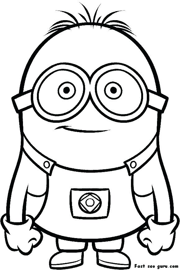 580x871 Free Printable Minion Coloring Pages In Addition To Free Minion