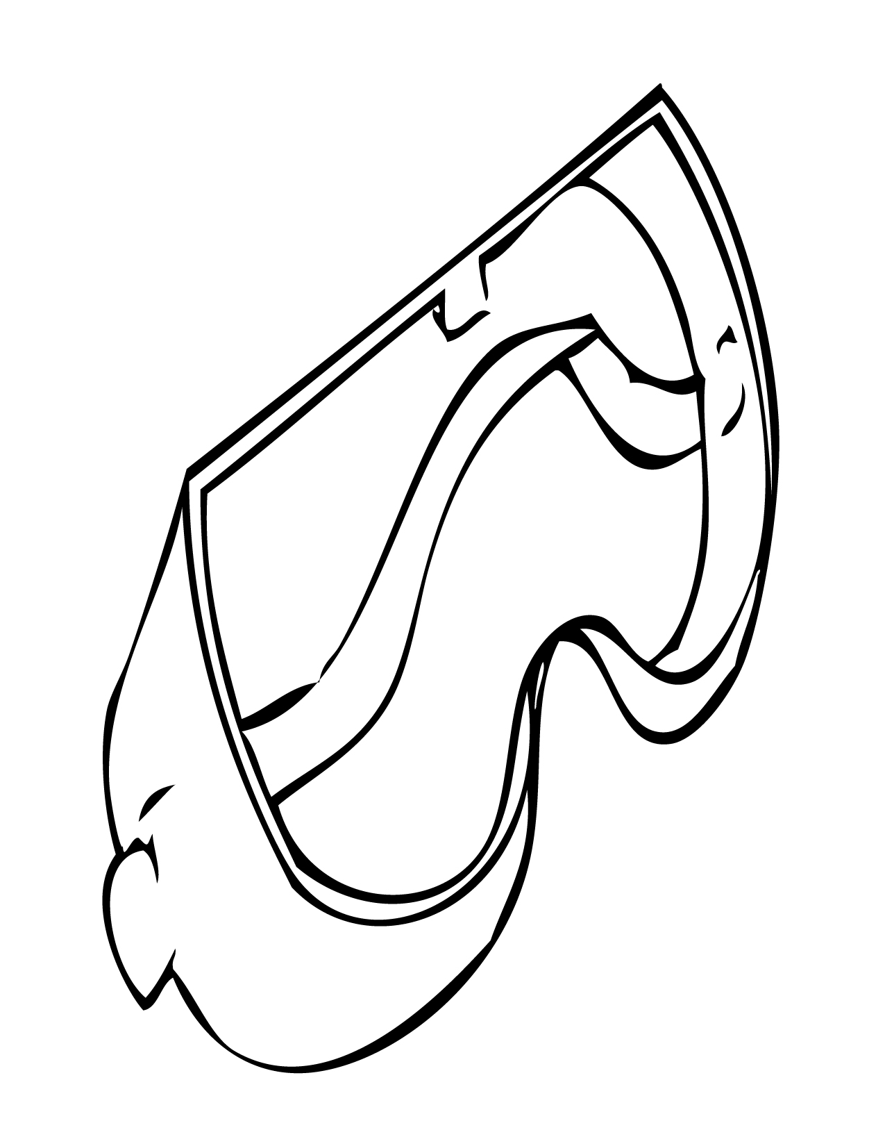 1275x1650 Goggles Coloring Page