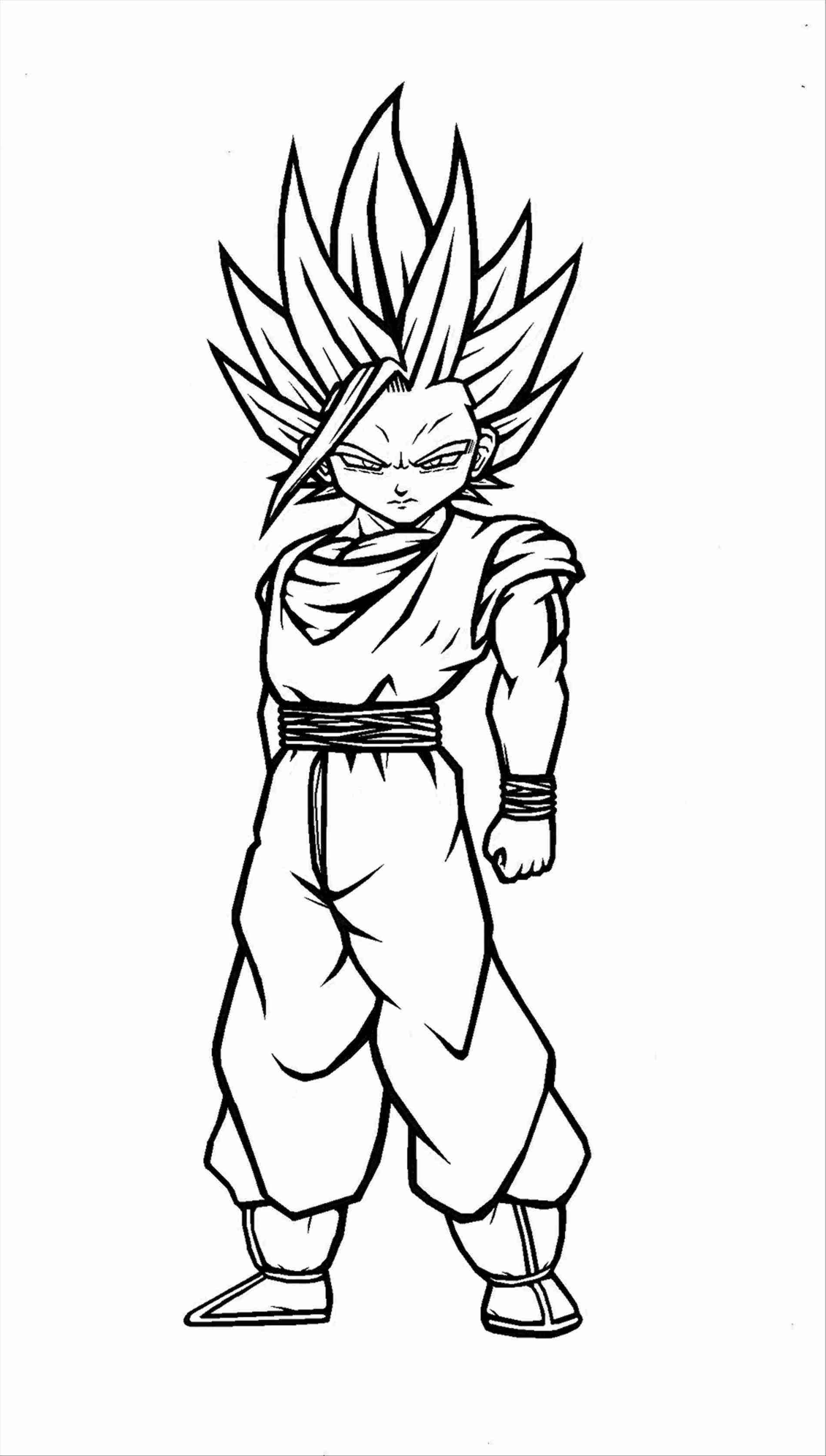 1900x3346 Gohan Super Saiyan Coloring Pages Drinkeats Club Magnificent