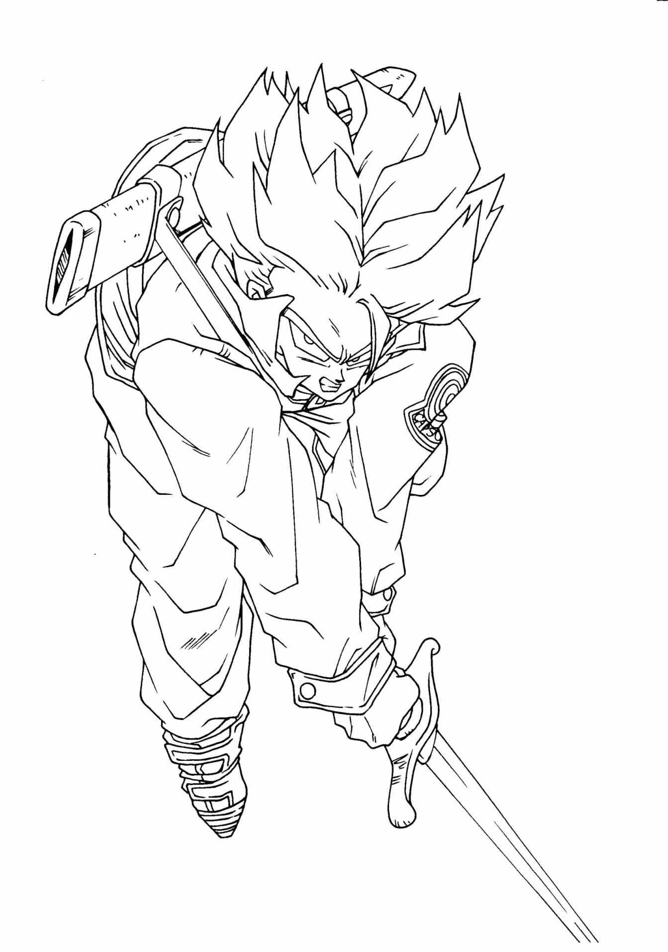 1343x1912 Gohan Coloring Pages