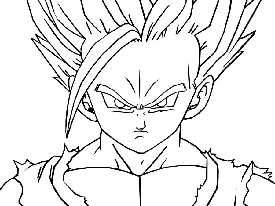 900x675 Teen Gohan Coloring Pages Dragon Ball Z