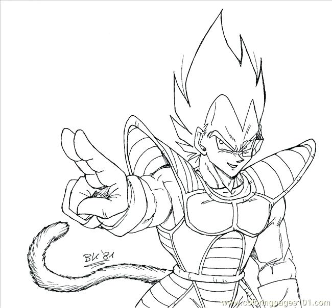 650x604 Goku Vs Vegeta Coloring Pages Bk Page Free Fuhrer Von