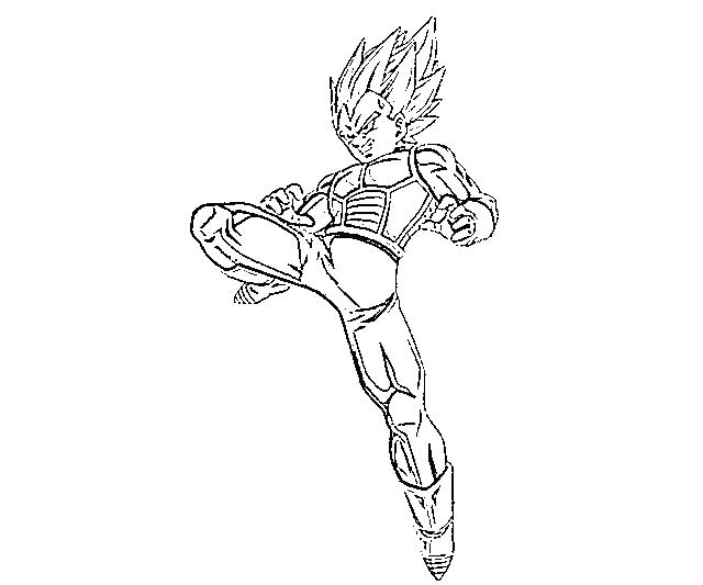 640x533 Vegeta Coloring Pages Cartoon Dragon Ball Z Vegeta Coloring Page H