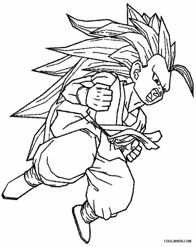 670x846 Printable Goku Coloring Pages For Kids Misc Ideas