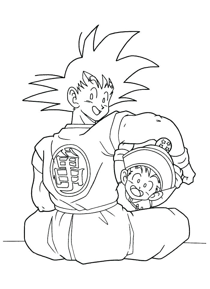 700x962 Dragon Ball Z Goku Super Saiyan Coloring Pages Printable