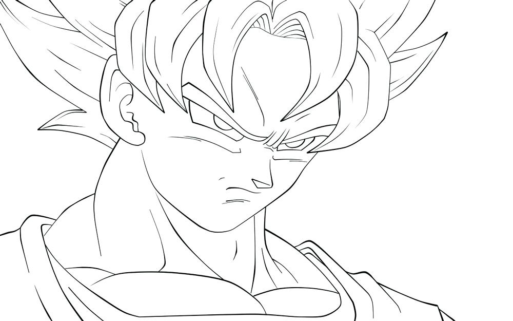 1000x625 Goku Super Saiyan Coloring Pages Printable Coloring Dragon Ball