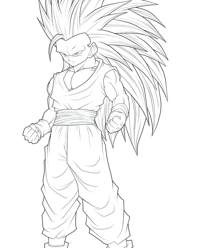 700x864 Dbz Goku Coloring Pages Printable Coloring Dragon Ball Z