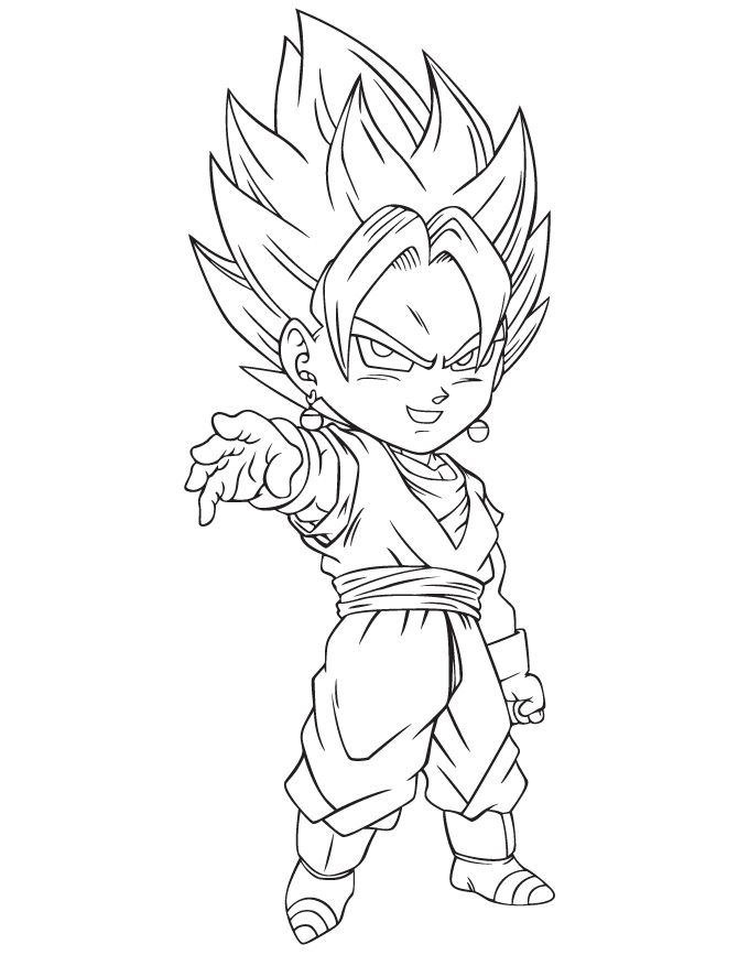 670x867 Goku Coloring Pages