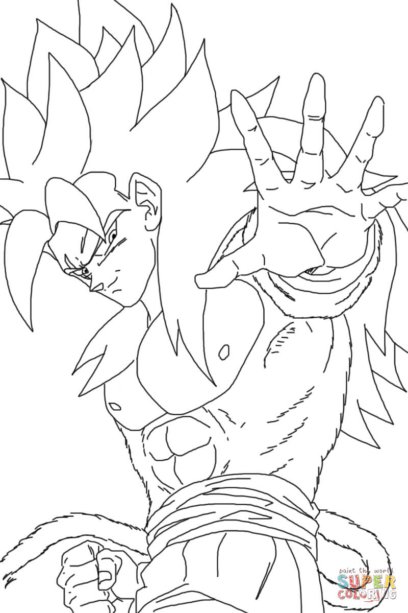 800x1200 How To Draw Goku Super Saiyan Coloring Page Free Download