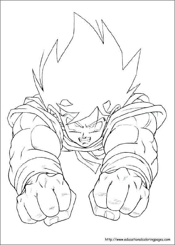 567x794 Goku Coloring Page Coloring Pages Printable Awesome Dragon Ball Z