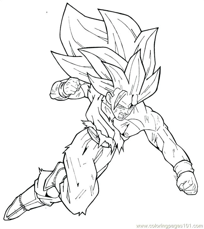 650x729 Plus Dragon Ball Z Coloring Pages Dragon Ball Z Goku Super Saiyan