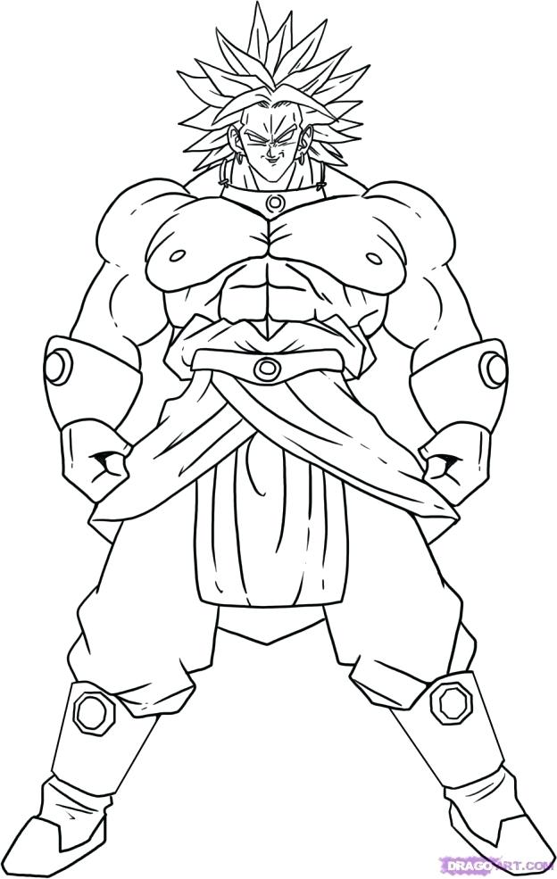 624x985 Dragon Ball Z Goku Coloring Pages