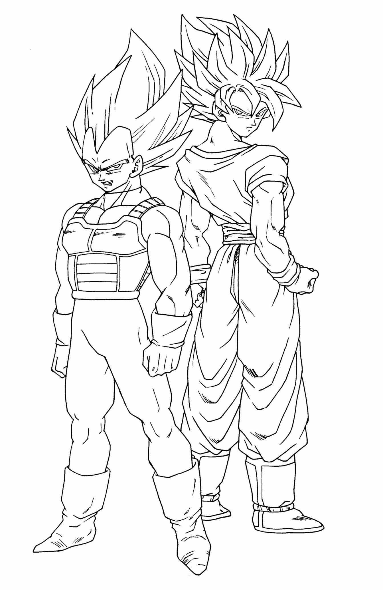 1343x2067 Dragon Ball Z Goku Super Saiyan Coloring Pages Gotanime Club