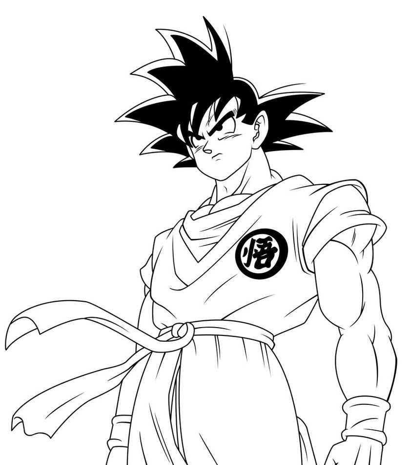 840x951 Pics Of Goku Super Saiyan Coloring Pages