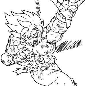 300x300 Super Saiyan Goku Coloring Pages Super Saiyan Goku Coloring