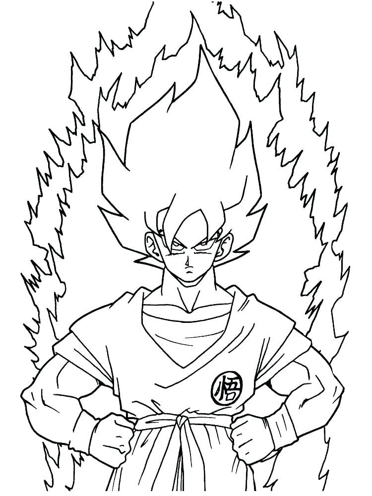 750x1000 Goku Coloring Pages Dragon Ball Z Coloring Pages Images Coloring