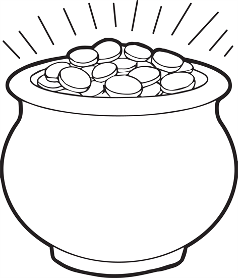 472x550 Pot Of Gold Coloring Page