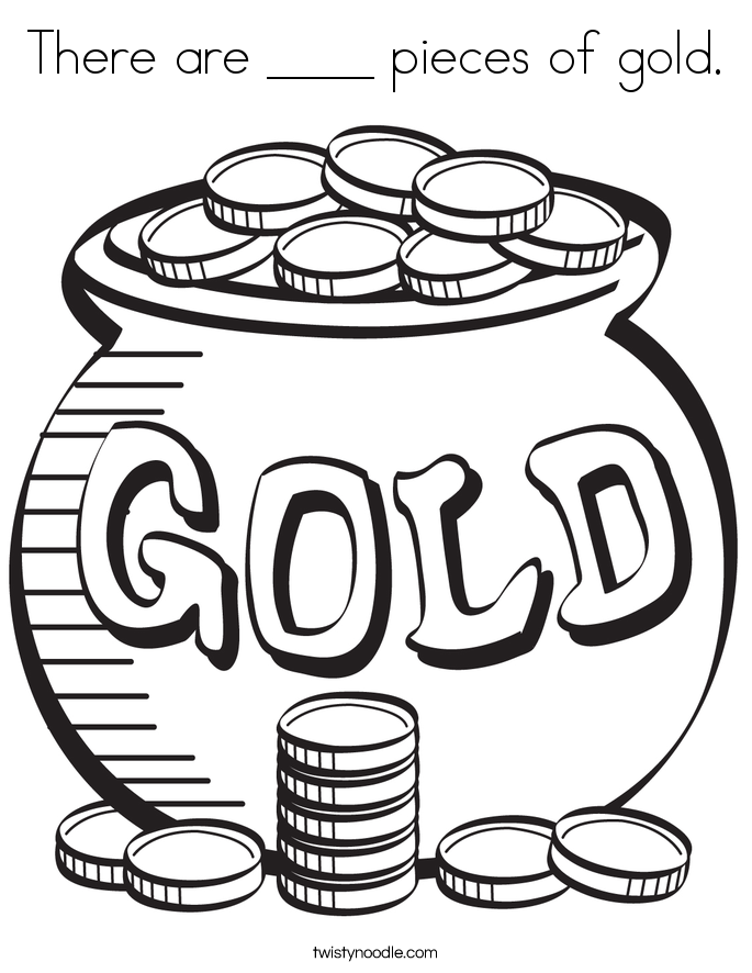 685x886 There Are Pieces Of Gold Coloring Page