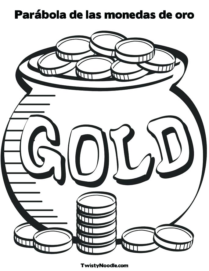 685x886 Gold Coloring Pages Pot Of Gold Coloring Pot Of Gold Coloring Page