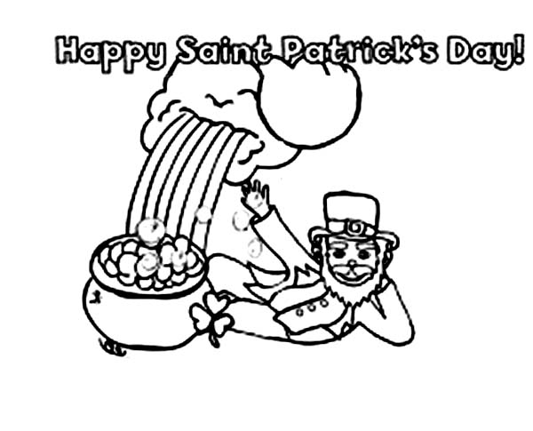 600x485 St Patrick S Day Pot Of Gold Coloring Pages