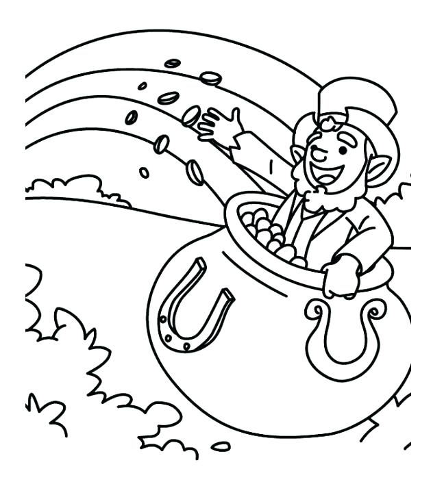 648x723 Gold Coloring Pages Kids Coloring Pages Gold Rocks Rainbow And Pot