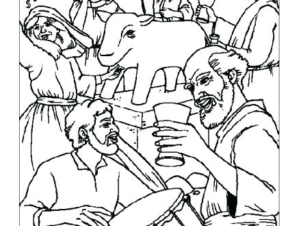 440x330 Golden Calf Coloring Page Golden Calf Coloring Page Free