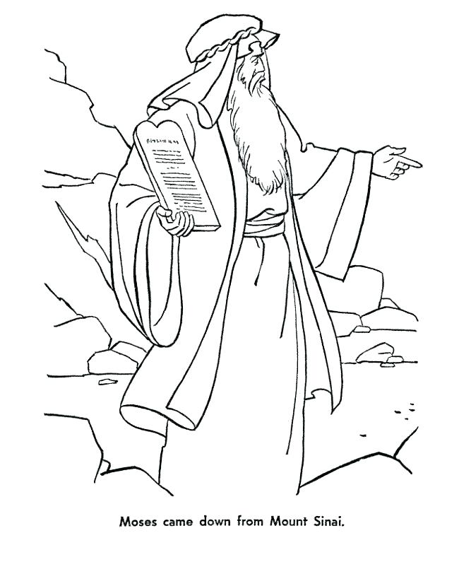 650x795 Ten Commandment Coloring Pages Golden Calf Coloring Page Ten