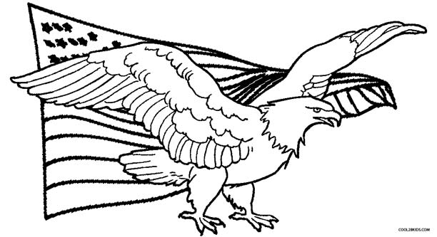 612x333 Printable Eagle Coloring Pages For Kids