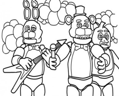 388x312 Old Golden Freddy Coloring Pages Made Some Because I Didn