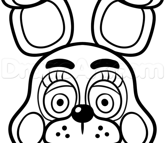 695x600 Contemporary Decoration Fnaf Coloring Pages Print Mangle Golden