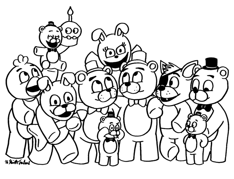 800x612 Fnaf Coloring Pages For All Fans Of Five Nights