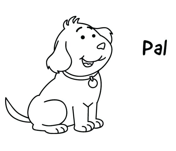 600x515 Golden Retriever Coloring Page