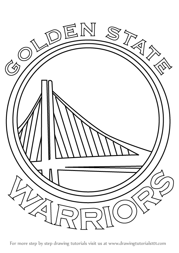 596x842 Learn How To Draw Golden State Warriors Logo