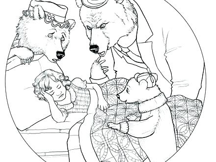 440x330 Goldilocks Coloring Page Coloring Pages Coloring Page