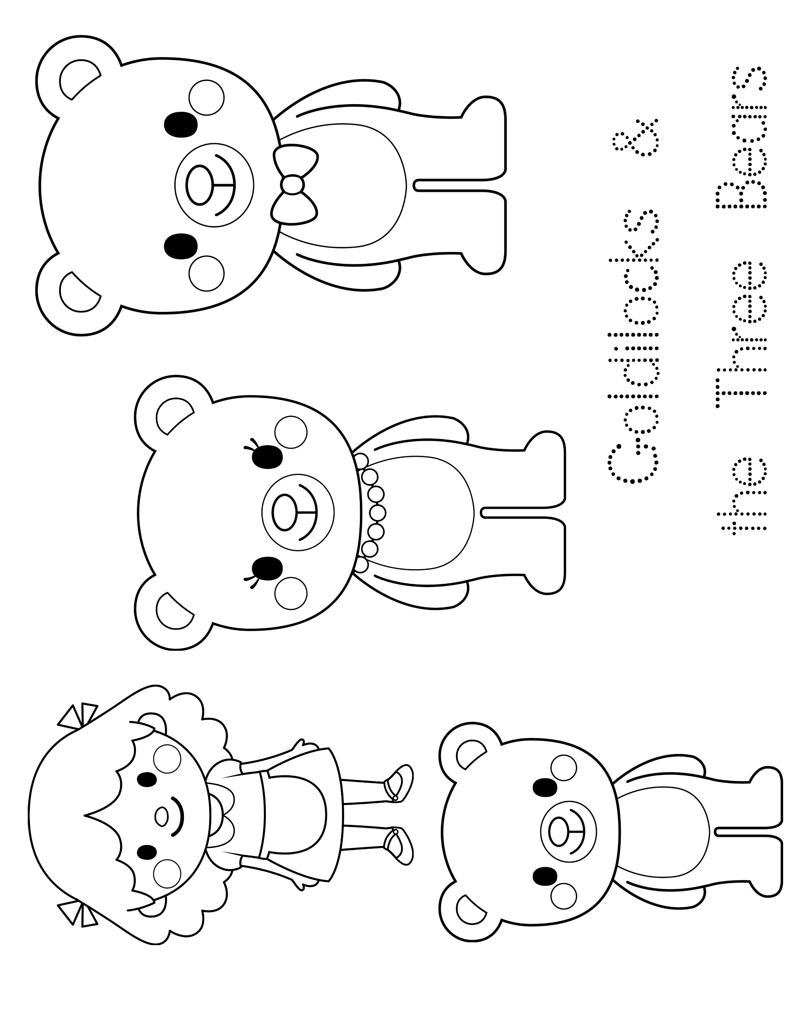 Goldilocks And The Three Bears Coloring Pages Free at GetDrawings ...