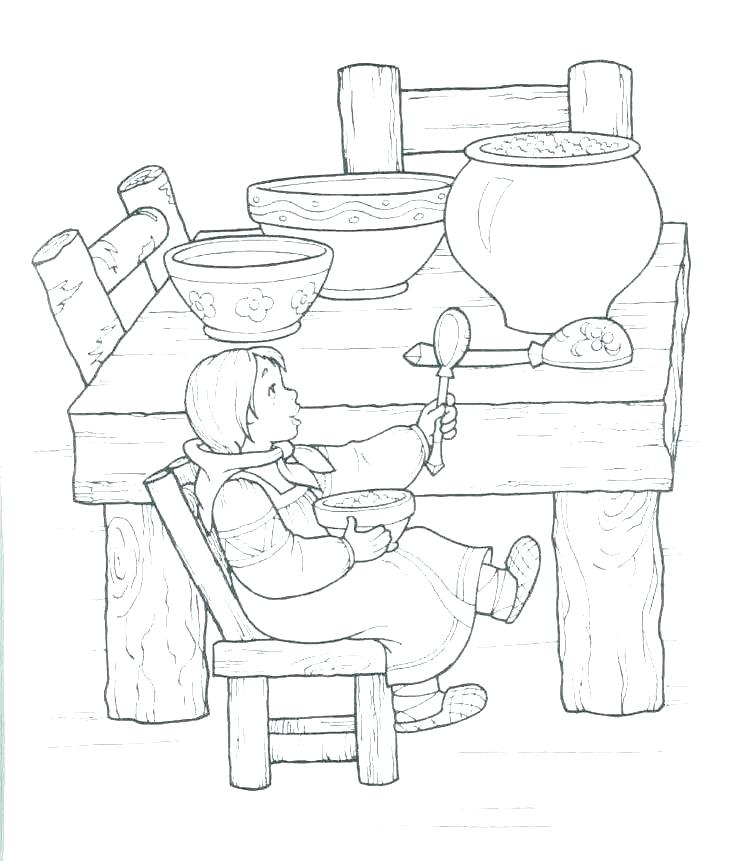 736x861 Goldilocks Coloring Pages Coloring Page Pages Hub Free Fairy