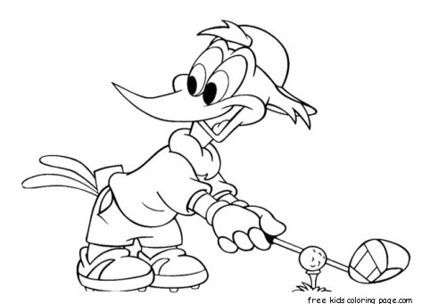 482x341 Printable Woody Woodpecker Cartoon Characters Coloring Pages