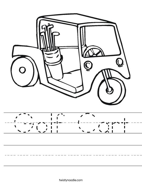 468x605 Golf Cart Worksheet