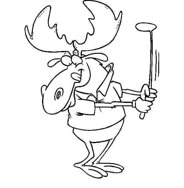 600x612 Free Golf Coloring Pages Golf Club Coloring Pages