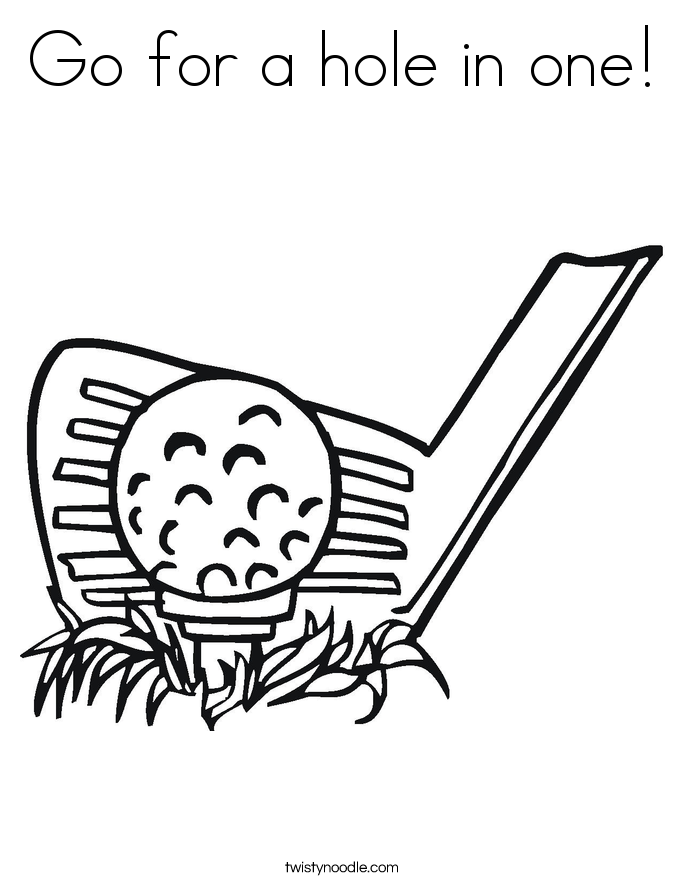 685x886 Go For A Hole In One Coloring Page